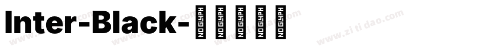 Inter-Black字体转换