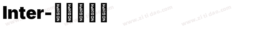 Inter字体转换