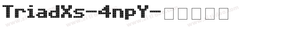 TriadXs-4npY字体转换