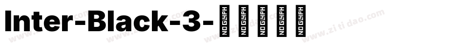 Inter-Black-3字体转换