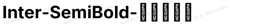 Inter-SemiBold字体转换