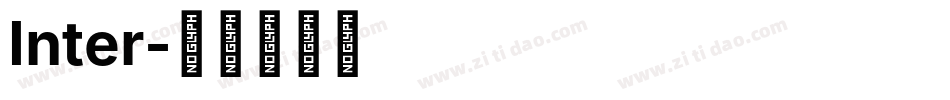 Inter字体转换