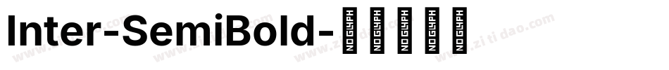 Inter-SemiBold字体转换