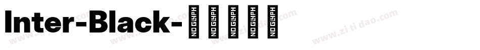 Inter-Black字体转换