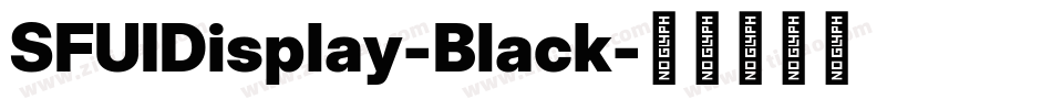 SFUIDisplay-Black字体转换