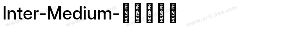 Inter-Medium字体转换