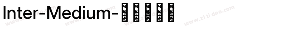 Inter-Medium字体转换