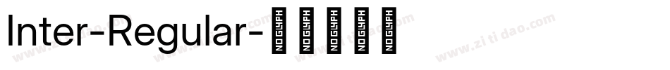 Inter-Regular字体转换