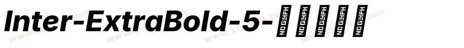 Inter-ExtraBold-5字体转换