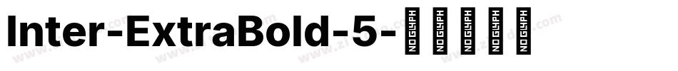 Inter-ExtraBold-5字体转换