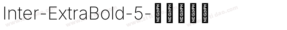 Inter-ExtraBold-5字体转换