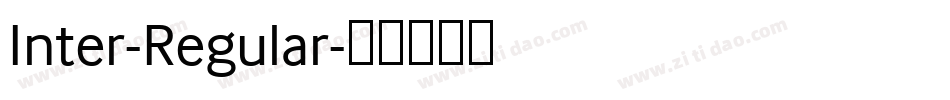 Inter-Regular字体转换
