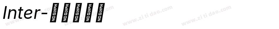 Inter字体转换