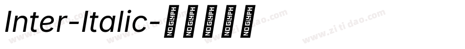 Inter-Italic字体转换