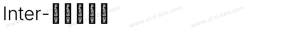 Inter字体转换