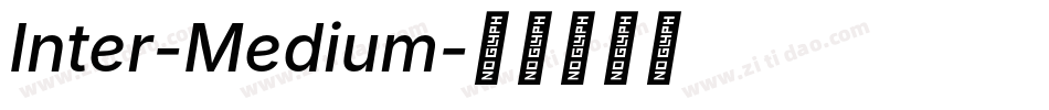 Inter-Medium字体转换