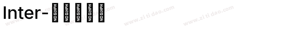 Inter字体转换