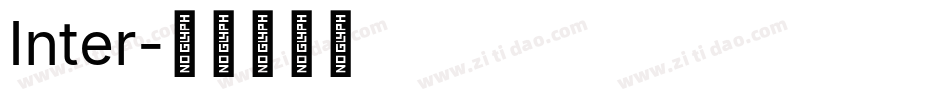 Inter字体转换