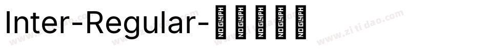 Inter-Regular字体转换
