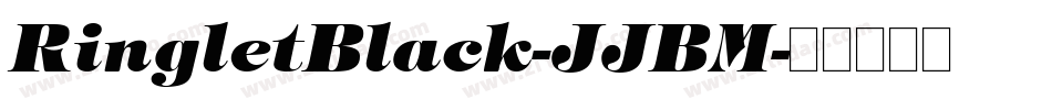 RingletBlack-JJBM字体转换