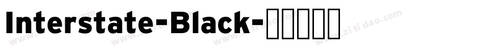 Interstate-Black字体转换