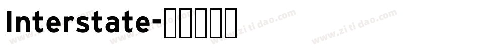 Interstate字体转换
