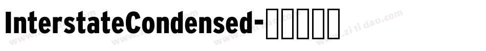 InterstateCondensed字体转换