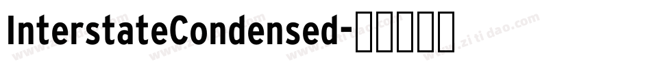 InterstateCondensed字体转换