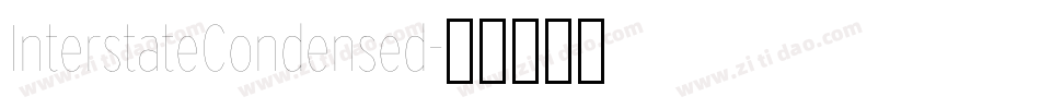 InterstateCondensed字体转换