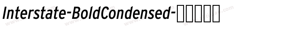 Interstate-BoldCondensed字体转换