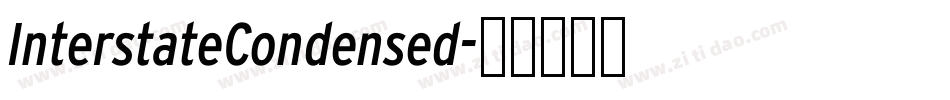 InterstateCondensed字体转换