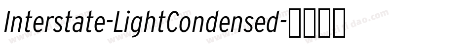 Interstate-LightCondensed字体转换