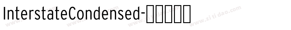 InterstateCondensed字体转换