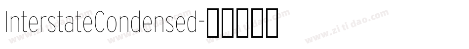 InterstateCondensed字体转换