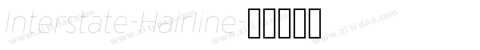 Interstate-Hairline字体转换