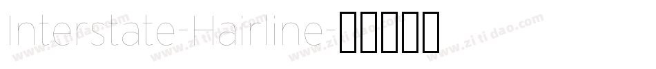 Interstate-Hairline字体转换