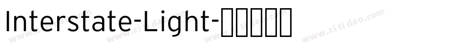 Interstate-Light字体转换