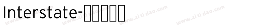 Interstate字体转换