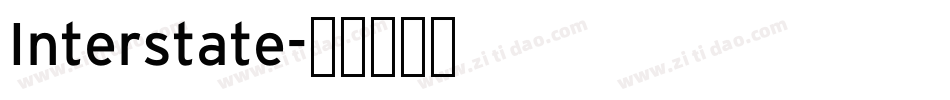 Interstate字体转换