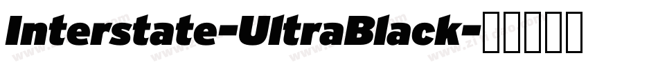 Interstate-UltraBlack字体转换