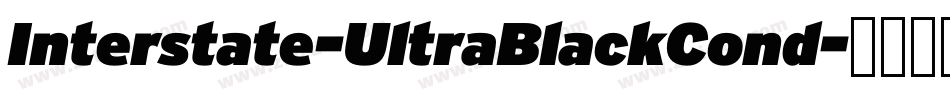 Interstate-UltraBlackCond字体转换