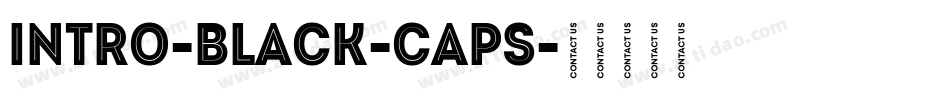 Intro-Black-Caps字体转换