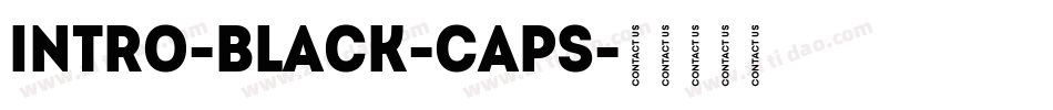 Intro-Black-Caps字体转换
