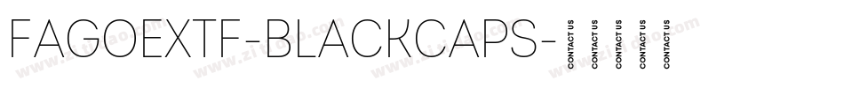 FagoExTf-BlackCaps字体转换