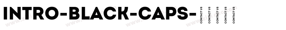Intro-Black-Caps字体转换