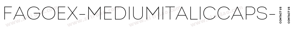 FagoEx-MediumItalicCaps字体转换