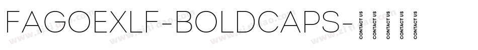 FagoExLf-BoldCaps字体转换
