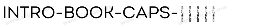 Intro-Book-Caps字体转换