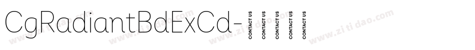 CgRadiantBdExCd字体转换