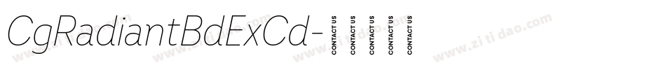 CgRadiantBdExCd字体转换